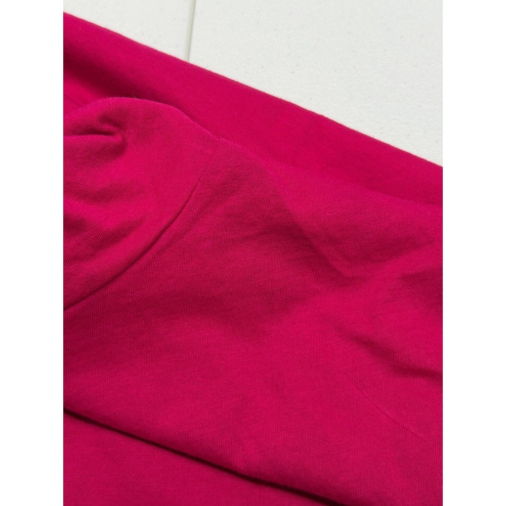 J Crew Top Womens Small Pink Tissue Turtleneck Long Sleeve Staple 100% Cotton - Picture 6 of 13
